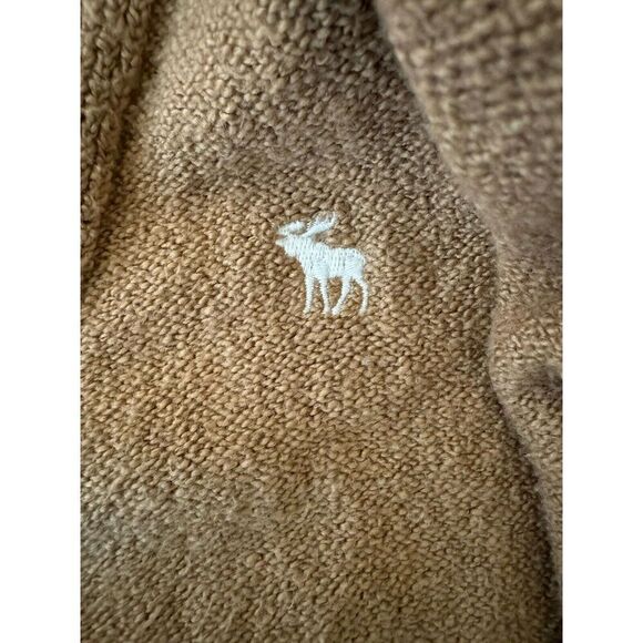 Abercrombie & Fitch Vintage Brown V-Neck Long Sleeve Sweater Y2K  Size Medium - Picture 5 of 6